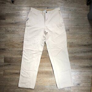 Columbia Pants Mens 34x32 ROC Rugged Outdoor Chino Hiking Utility Khaki Lt Cream